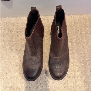 Sorel Dark Brown Leather Boots